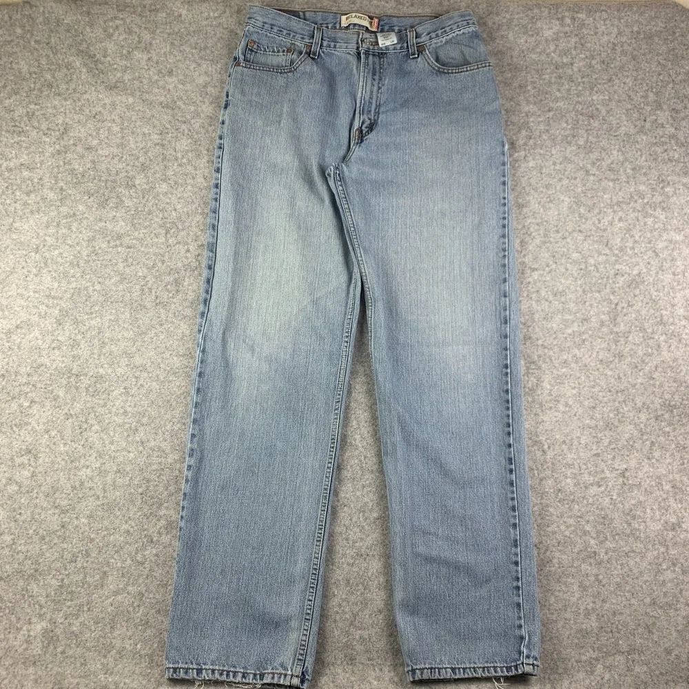 Levis Jeans Mens 34x35 Blue Pants 550 Baggy Light Relaxed Skater Denim Tag 36x36